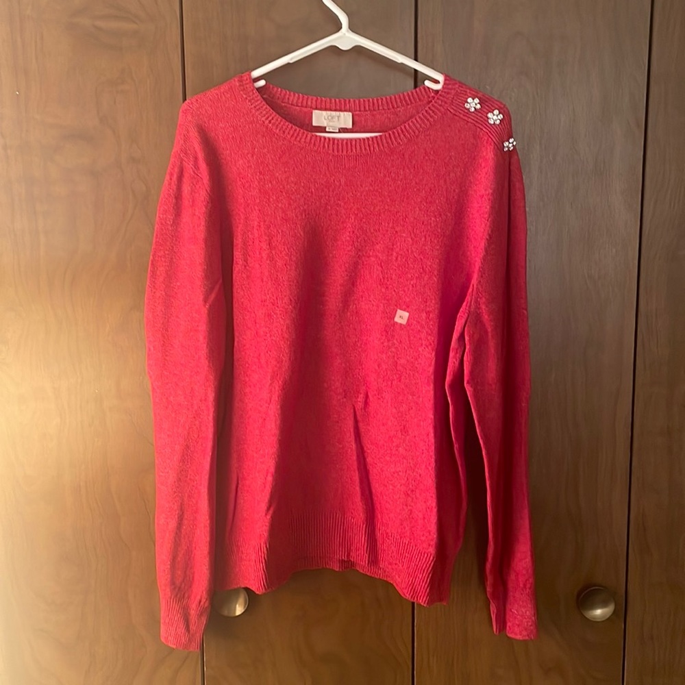 Womens XL red cozy sweater